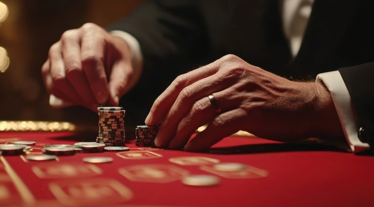 Permainan Dragon Tiger live dealer di platform clockwork dengan studio multi-kamera dan dealer profesional